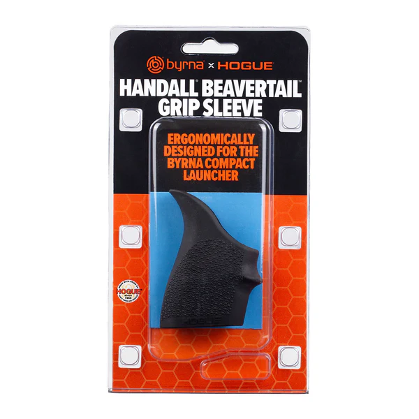 Byrna CL Hogue Handall Beavertail Grip Sleeve - Black - Image 3