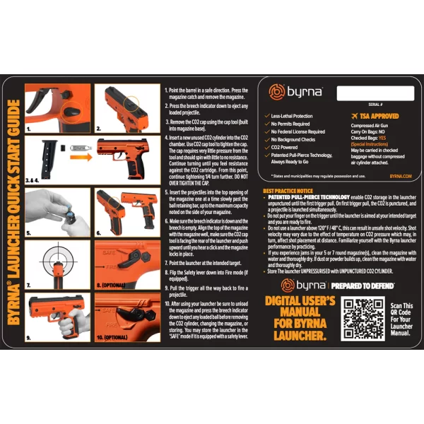 Launcher Card (Carry & Quick Start) | Selfdefense Specialties
