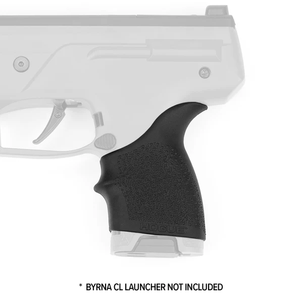 Byrna CL Hogue Handall Beavertail Grip Sleeve - Black - Image 4